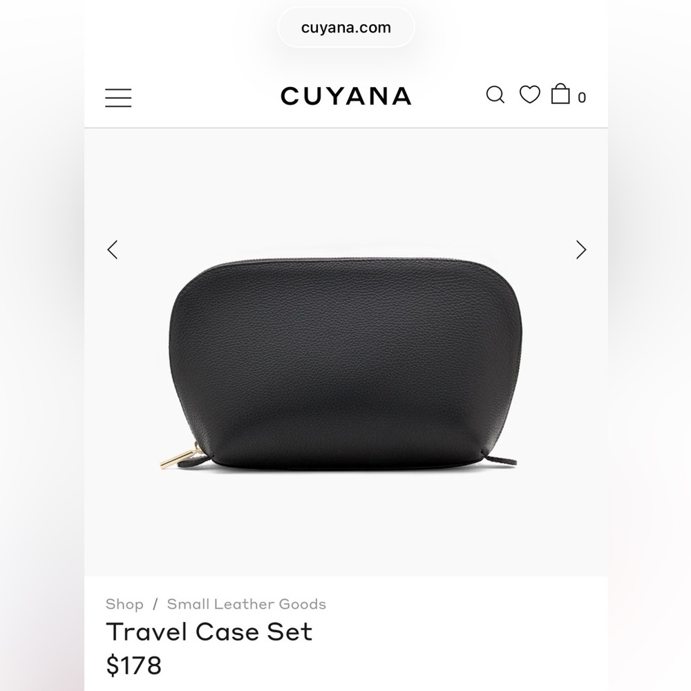 Cuyana | Black Travel Case Set
